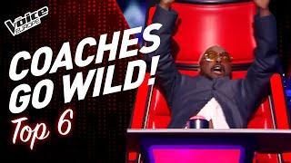 COACHES go CRAZY WILD in The Voice Blind Auditions!  | TOP 6