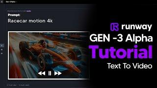 How To Use Runway Gen-3 Alpha - (Runway Gen-3 Tutorial) - Gen 3 Alpha Guide