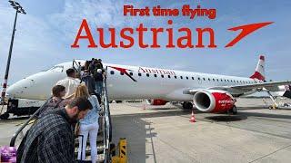 New Experience: Austrian Airlines Flight Review | Prague to Vienna Journey