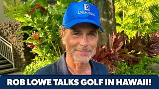 Actor Rob Lowe joins the booth at Hualalai!