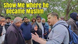 Speakers Corner - Bob talks to a Ex Christian now Muslim - Busted Hadiths and Isnads