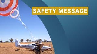 Warning for emergency services at aviation accidents