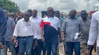 Kennedy Agyepong & Bawumia causes traffic in kumasi as they hit campaign walk together 