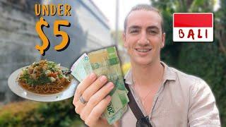 CHEAP EATS in BALI: How far can $5 go? (I couldn’t finish it) | Bali food vlog