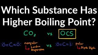 Which Compound Has a Higher Boiling Point? Intermolecular Force Boiling Point Relationship, Examples