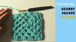 Tutorial GRANNY SQUARE básico o clásico de ganchillo