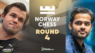 Norway Chess 2025 Rd 4: Catch 'Madman' Arjun v. Magnus In An Epic Match!