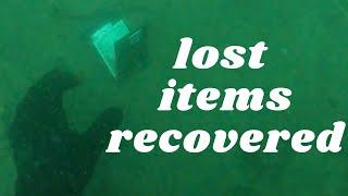 Found irreplaceable items while SCUBA diving at Nelson Ledges Quarry Park!