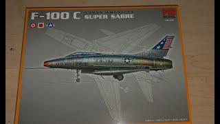 PM MODEL F-100 C SUPER SABRE kutu açılımı.(Unboxing) 1/72