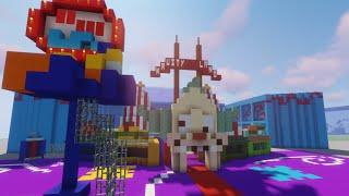 The Simpsons Ride in Minecraft - Universal Studios Full Ride POV