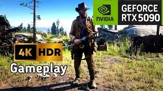 Red Dead redemption 2 4K HDR 180 FPS Gameplay. NVIDIA GEFORCE RTX 5090.