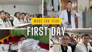 First day of 3rd year MBBS / medical college ,JNIMS IMPHAL, Manipur . INDIA