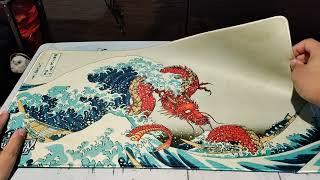 Starry Night and Great Wave Dragon Shield Playmats