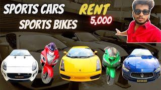 All Sports Bikes Sports Cars Rent In Hyderabad 5,000 Driven Cafe | neeraj sara