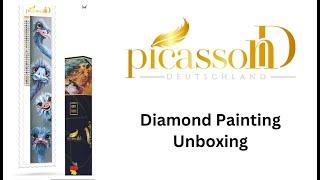 Diamond Painting - Unboxing "Vier blaue Strauße" von Picassond #picassond