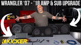 Kicker Plug & Play 5-Channel Amp & Subwoofer Upgrade | '07 - '18 Jeep JK Wrangler