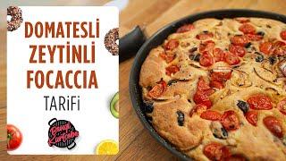 Domatesli Zeytinli Focaccia Nasıl Yapılır? | Tava Ekmeği Tarifi