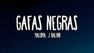 Maluma, J Balvin - Gafas Negras (Letra/Lyrics)