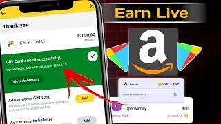 Earn Live App - Free Amazon Gift Voucher | Amazon Gift Card Earning App 2024 | Free Amazon Gift Card