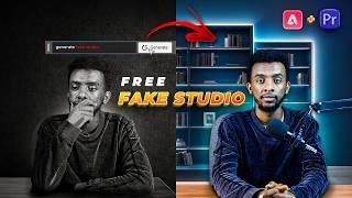 How To Create A Fake YouTube Studio Background For Free with AI Step-By-Step Tutorial