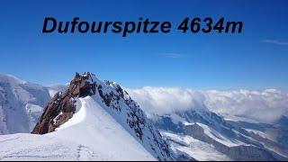 Dufourspitze (4634m) Besteigung via Westgrat 11.September 2015 Schweiz