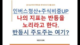 인버스청산+주식비중UP 나의 지표는 반등을 노리라고 한다. 반등시 주도주는 여기?