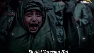 Shehzadi sakina shahadat noha whatsapp status | Rona bhi hai baba pe Aansu Bhi Bahana Hai |