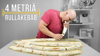 13 FEET OF KEBAB ROLL | Food Challenge [CC]