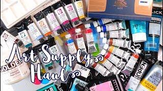 ART SUPPLY HAUL - Markers, Watercolors, Brushes + More! - MissKerrieJ -