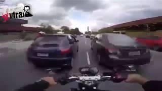 crazy   Brazilian biker high speed in traffic
