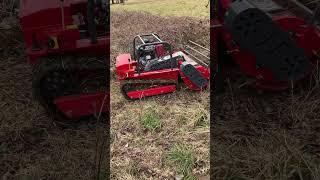 AMD R 100 Remote Control lawnmower, brushcutter/Ferngesteuerter Mulcher/Raupenmulcher