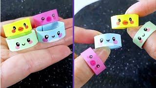 Origami Paper cute Ring | How to make paper ring 