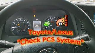 Toyota/Lexus Check PCS System Warning (Fixed)