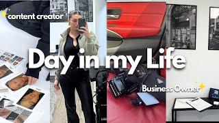 DAY IN MY LIFE AS A CONTENT CREATOR & BUSINESS OWNER | How I make reels, productive work day
