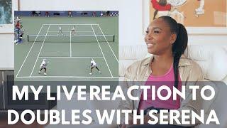 Venus Williams Live Reacts to Past Doubles Matches With Sister Serena Williams