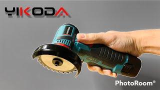 Overview of the Mini YIKODA portable brushless angle grinder from Aliexpress. || Polkilo