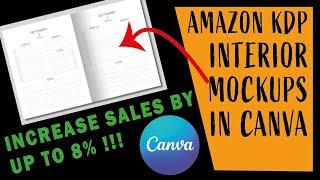 Create Amazon KDP Book Interior Page Mockup Images for A+ CONTENT in CANVA [ FAST FOR BEGINNERS ]