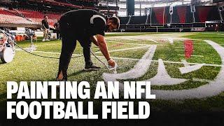 Painting an NFL Football Field | Atlanta Falcons