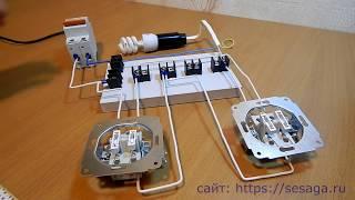 How to connect a pass through switch connection Diagram