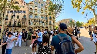 Barcelona Spain Travel Vlog, Spain 4K Walking Tour - 60FPS, Barcelona vlog, Espana 4K