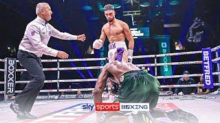 Azim DROPS Davies and forces the stoppage 