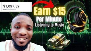 Earn $15 per minute listening to music on your smartphone.