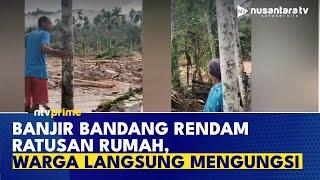 Warga Histeris! Detik-detik Banjir bandang Terjang Sumatera Barat, Ketinggian Capai 1 Meter | NTV