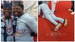 SEE REASON WHY ORIYOMI HAMZAT PROSTRATE IN PUBLIC AT EGUNGUN FESTIVAL 2024