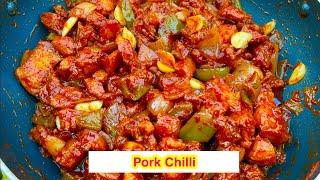 Pork Chilli |Pork Recipe |How to cook pork |Pork Chilli mangalorean style |Pork Chilli Recipe |Pork