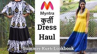 Myntra Kurti Haul 2019 | Myntra EORS sale Haul. Online kurti dresses for summers #aanchal