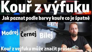 Kouř z výfuku - jak podle barvy poznat co je s autem špatně