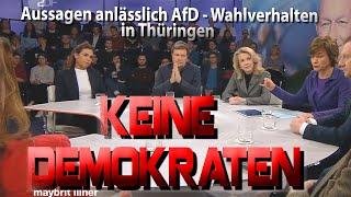 Wie AfD-Hasser eine undemokratische Gesinnung zur Schau stellen anlässlich der Thüringen MP-Wahl