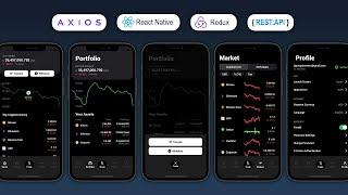 LCRN EP14 - Crypto Wallet App - React Native UI | REST API Calls | Axios | React Redux