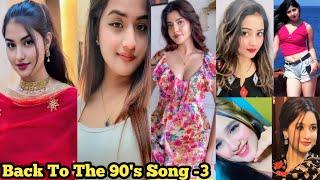 Back to the 90's Song Video-3 ️|Beautiful Girl's 90's Song Tiktok|Romantic 90's Song|Superhits 90s